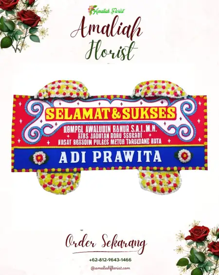 Papan Bunga Ucapan Selamat isola